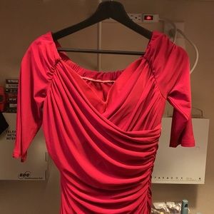 LAURA BYRNES PINUP GIRL CLOTHING COUTURE RED MONICA DRESS X-LARGE EUC